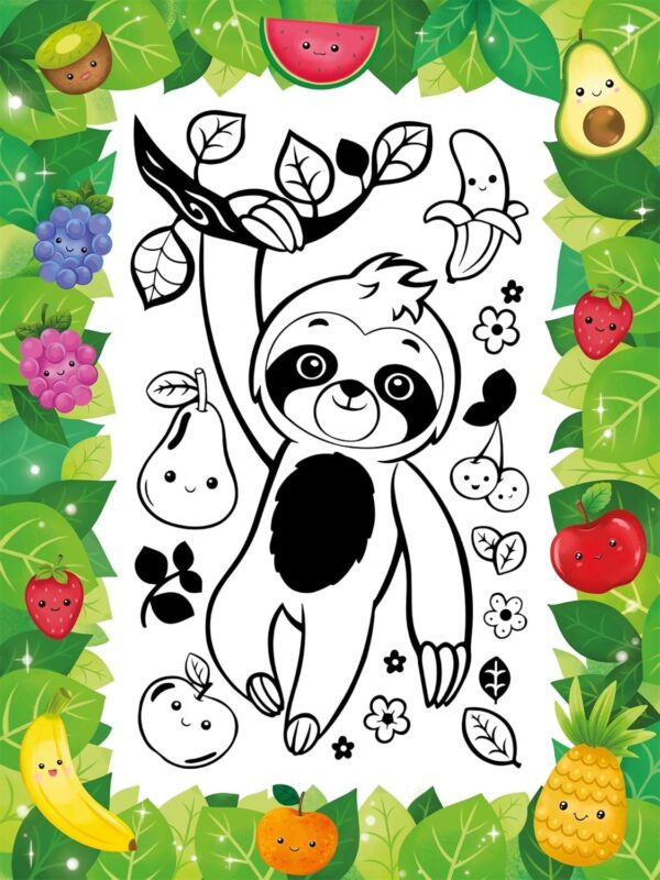 Puffy Art Super Cute (Bumpy Line Colouring Book) - Image 4