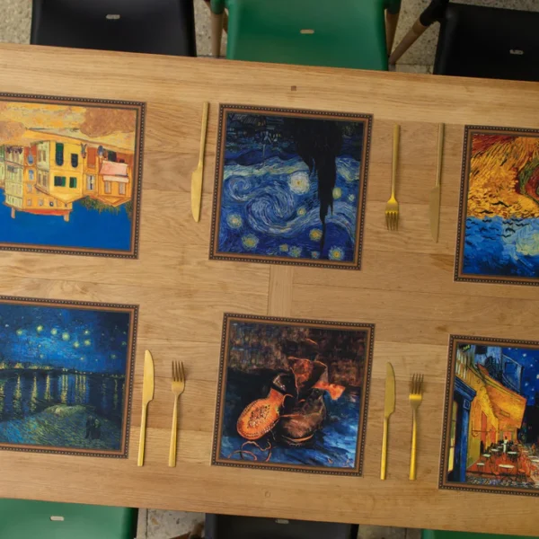 Stalo padėkliukai „Vincent van Gogh No.2" (6 vnt.) - Image 3