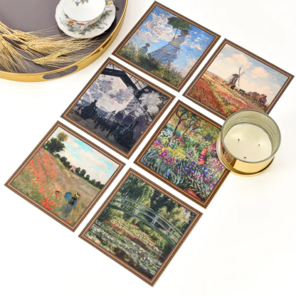 Stalo padėkliukai „Claude Monet" (6 vnt.)