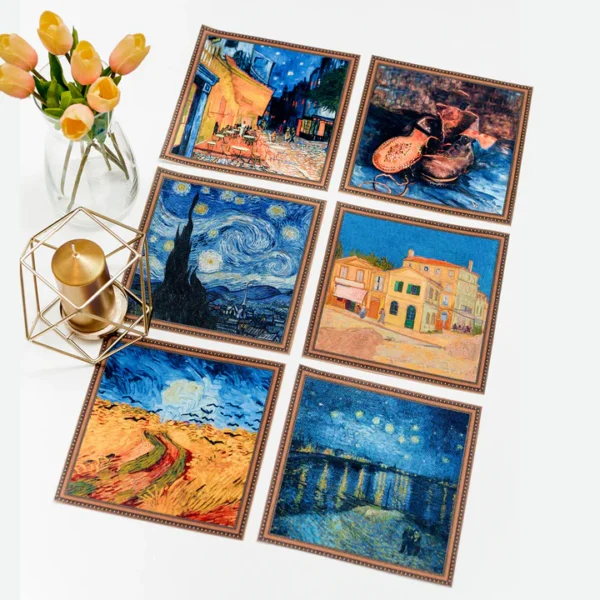 Stalo padėkliukai „Vincent van Gogh No.2" (6 vnt.)