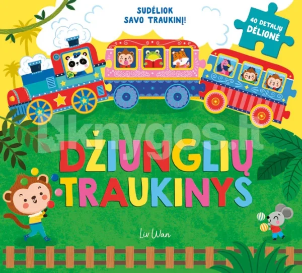 Džiunglių traukinys. Dėlionių knygelė