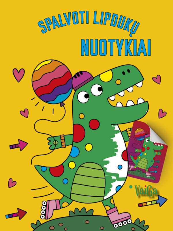 Spalvoti lipdukų nuotykiai. Krokodilas