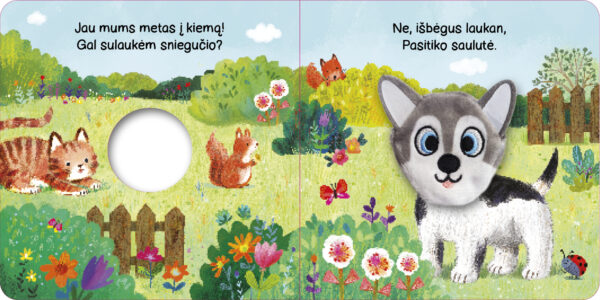 Šuniukas. Su žaisliuku ant piršto - Image 2