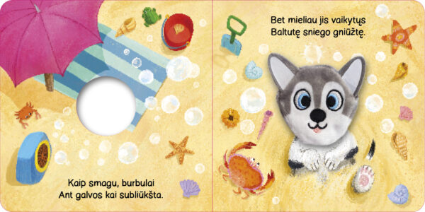 Šuniukas. Su žaisliuku ant piršto - Image 3